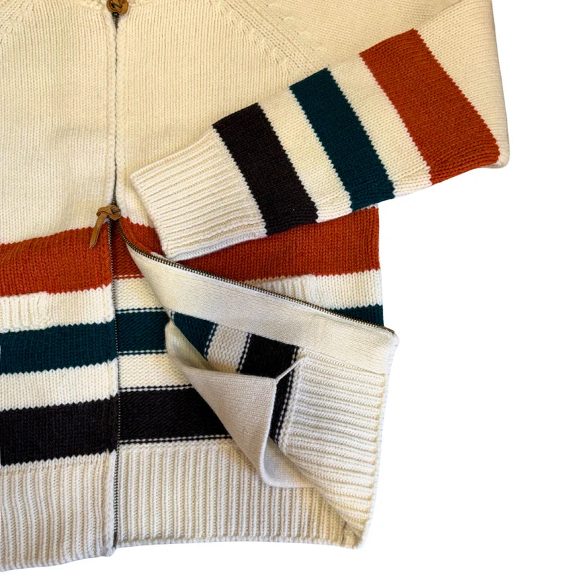 W6-DYER BAY CARDIGAN ZIP Natural Man