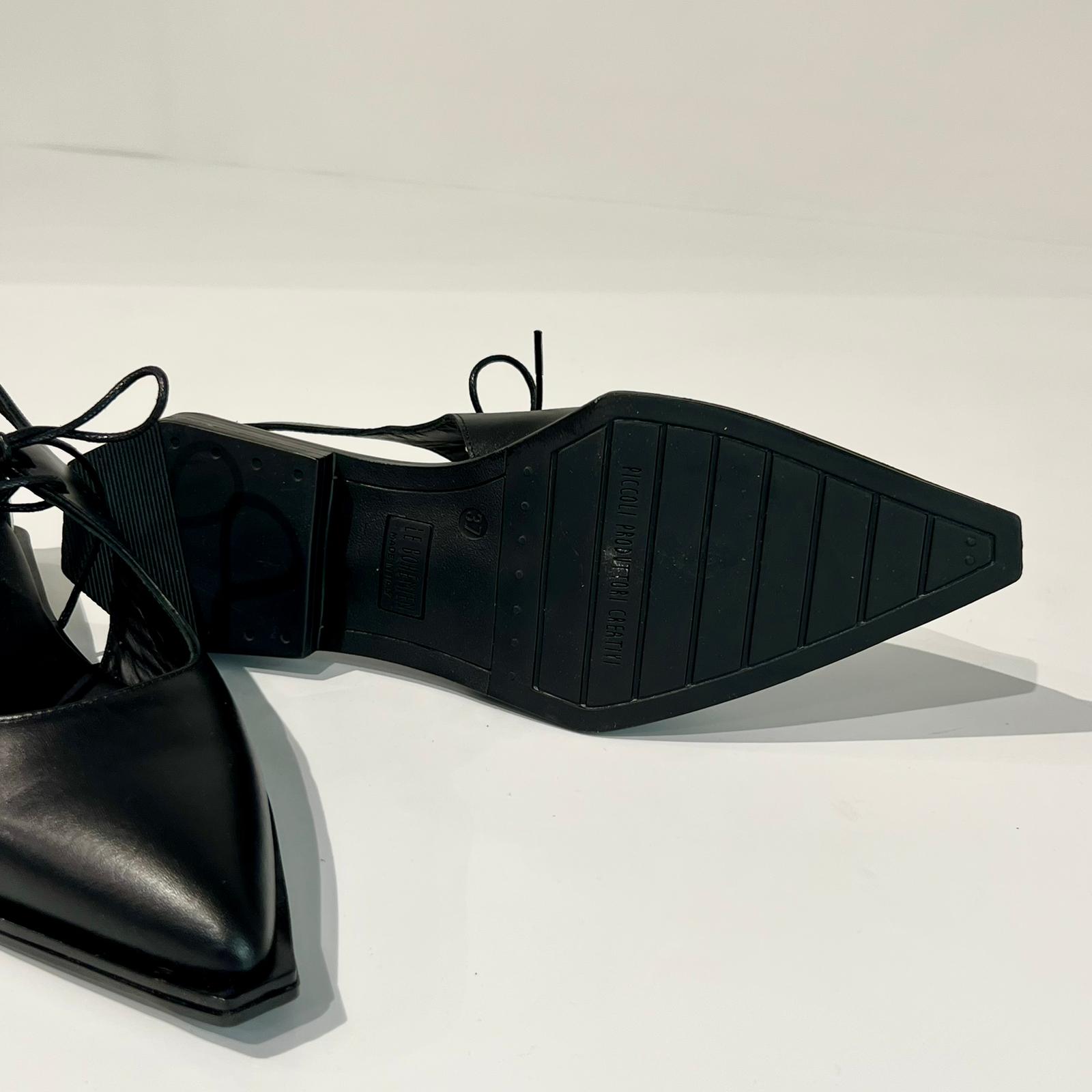 S6-P24-1 Scarpa Aperta Nero Latte