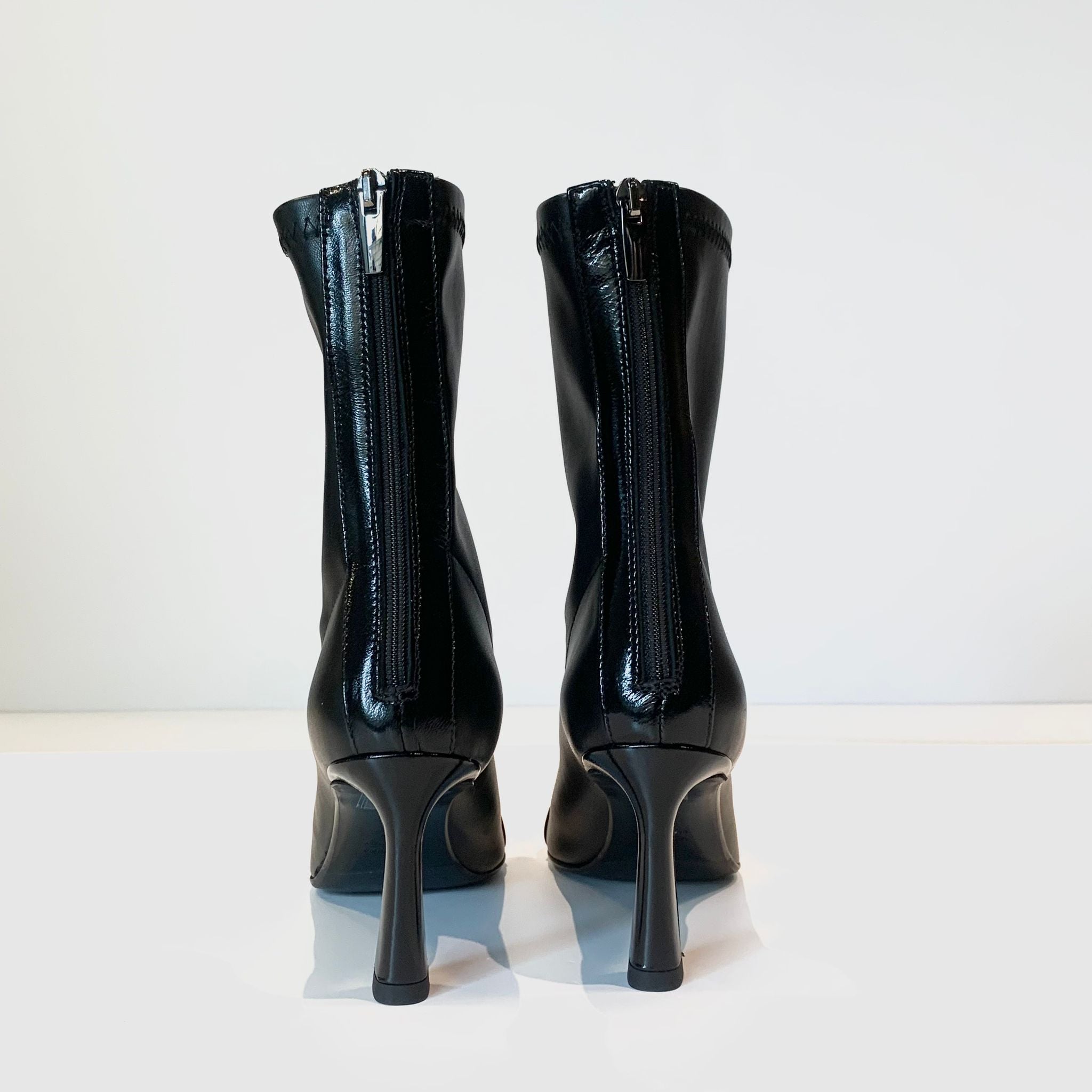 W4-2387 Stivaletto in Pelle Nero