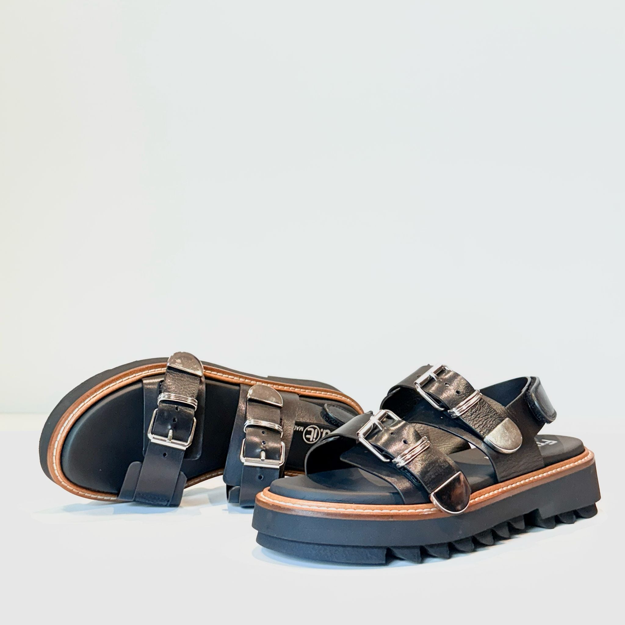 S5-9241 Sandalo Doppiafibbia Cloè Nero