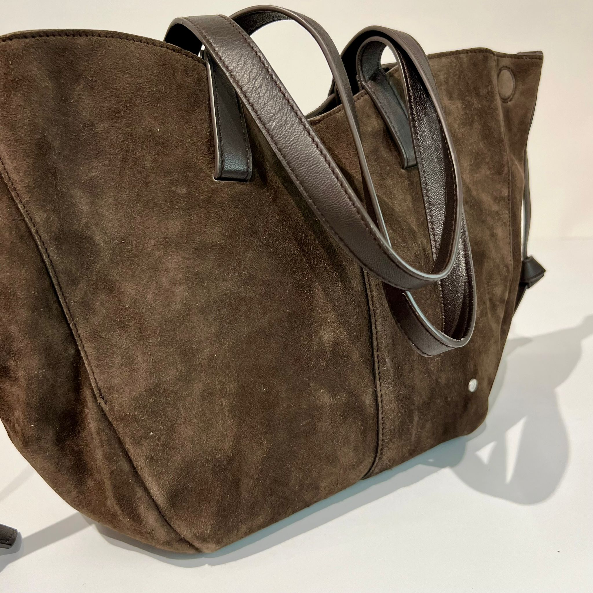 S6-1202 Borsa Shopper  Suede Brown 220