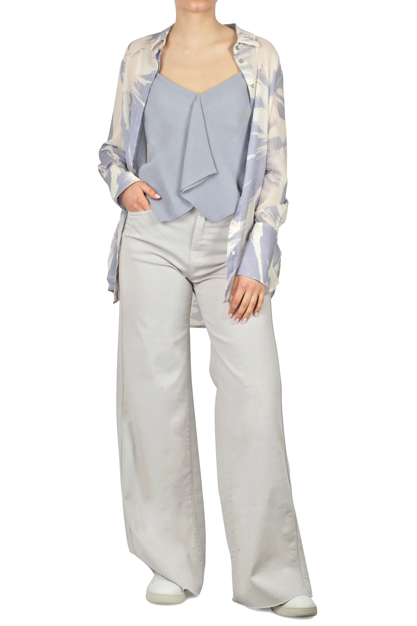 S5-450620 Camicia Fantasia Azzurro