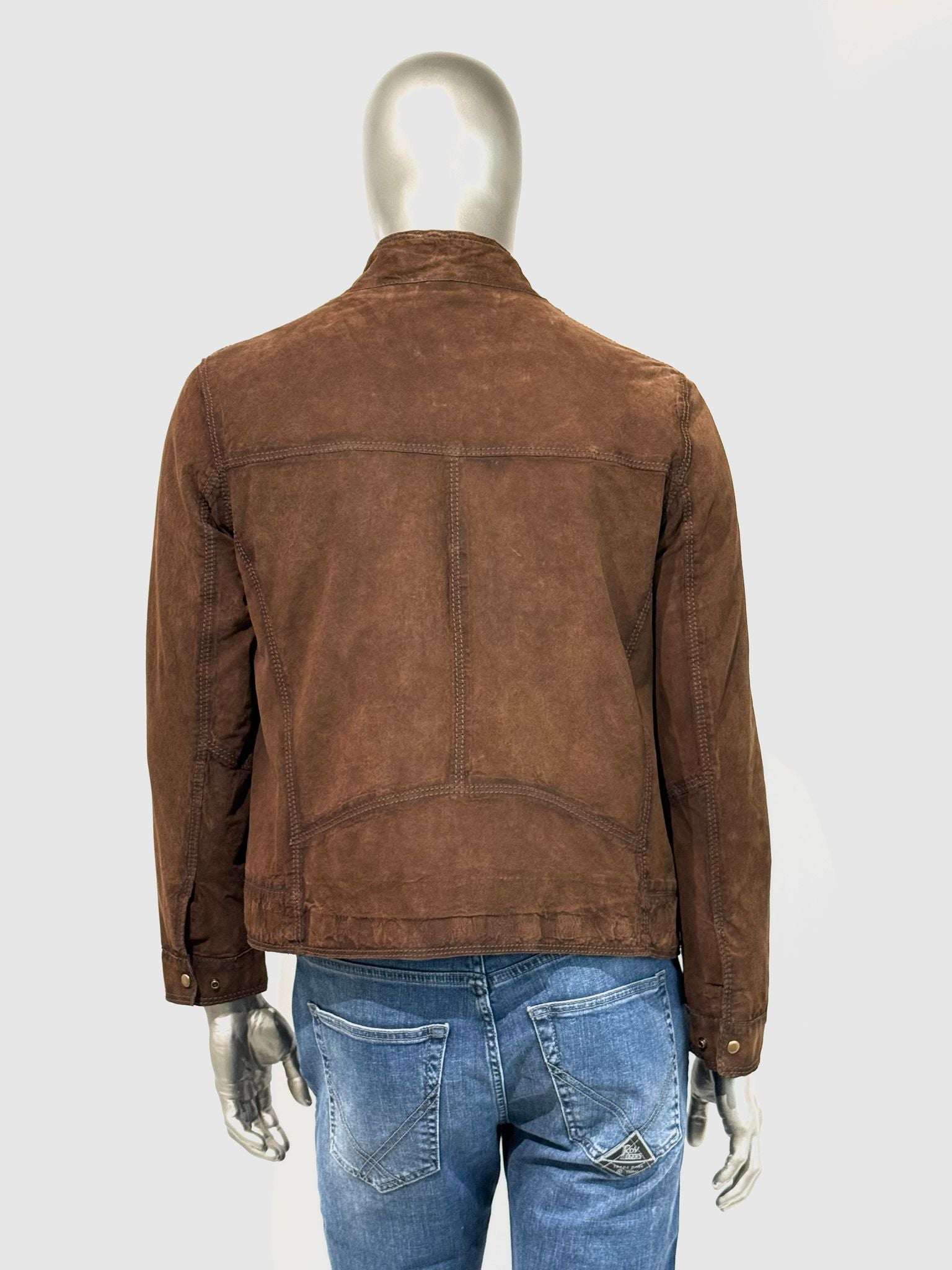 US5-ANDREW Giubbotto Pelle Scamosciata Whisky Man