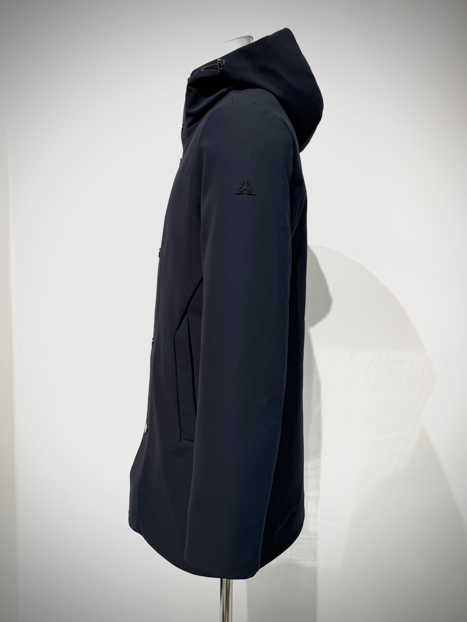 W5-0015 FROST Parka Tech Lungo Cappuccio Blu Man