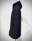 W5-0015 FROST Parka Tech Lungo Cappuccio Blu Man