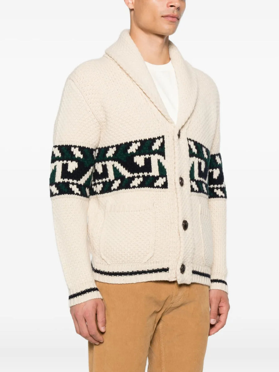 UW5-HOLMAN Blazer STEVE MCQUEEN Jacquard Avorio/Verde Veronese Man