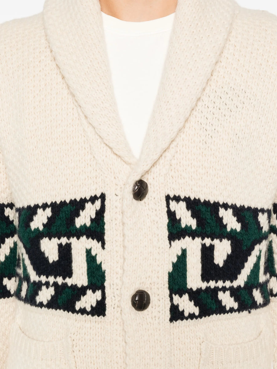 UW5-HOLMAN Blazer STEVE MCQUEEN Jacquard Avorio/Verde Veronese Man