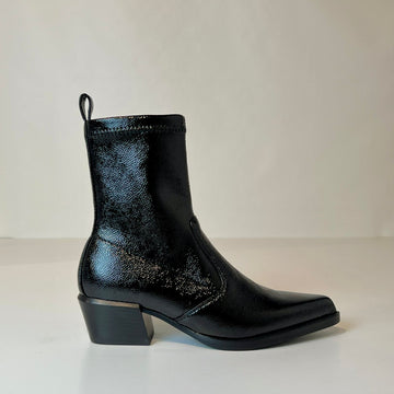 W5-90049 Stivaletto Texano Stretch Nero