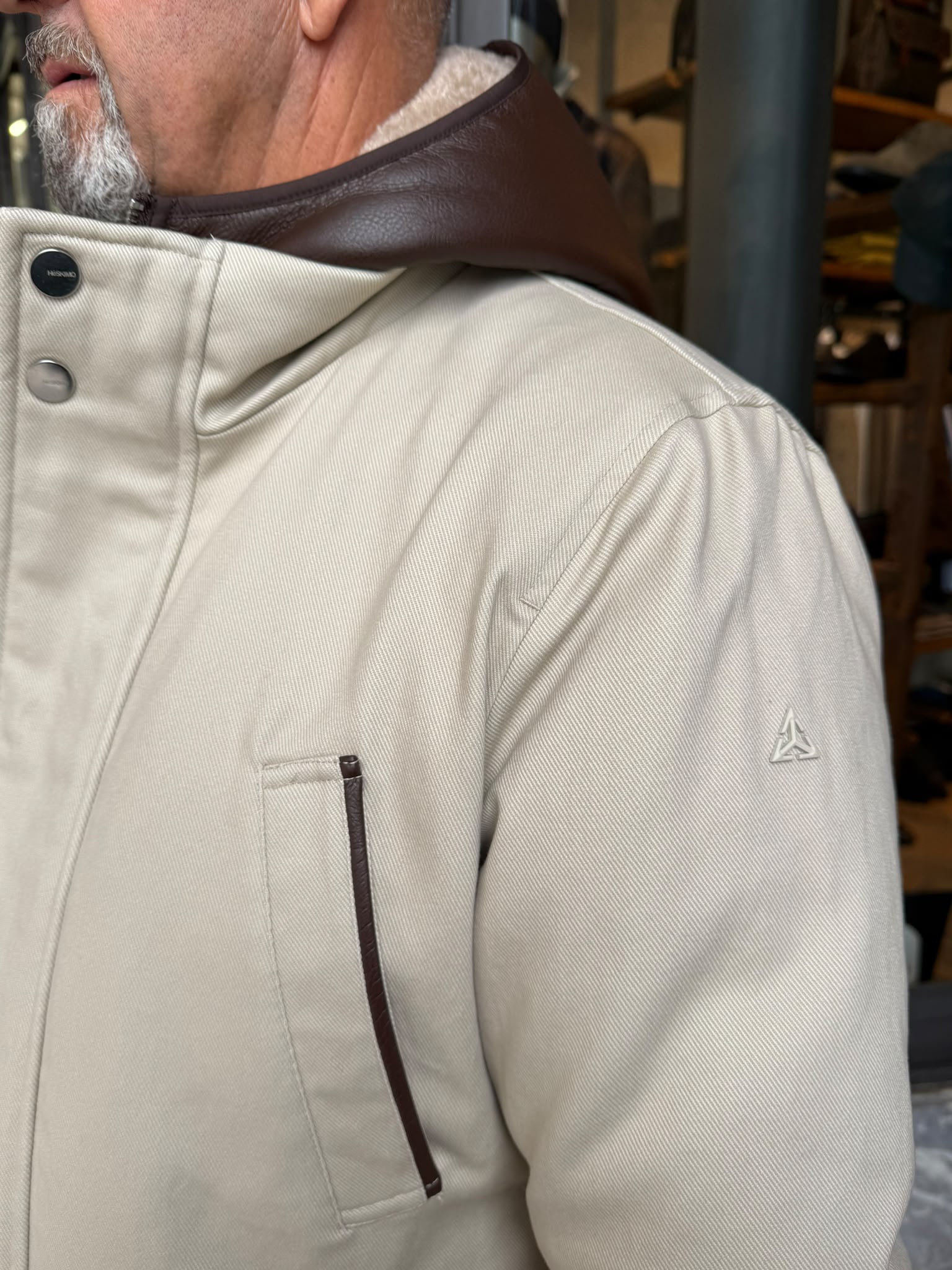 W6-0075 Parka Lungo Perla Man