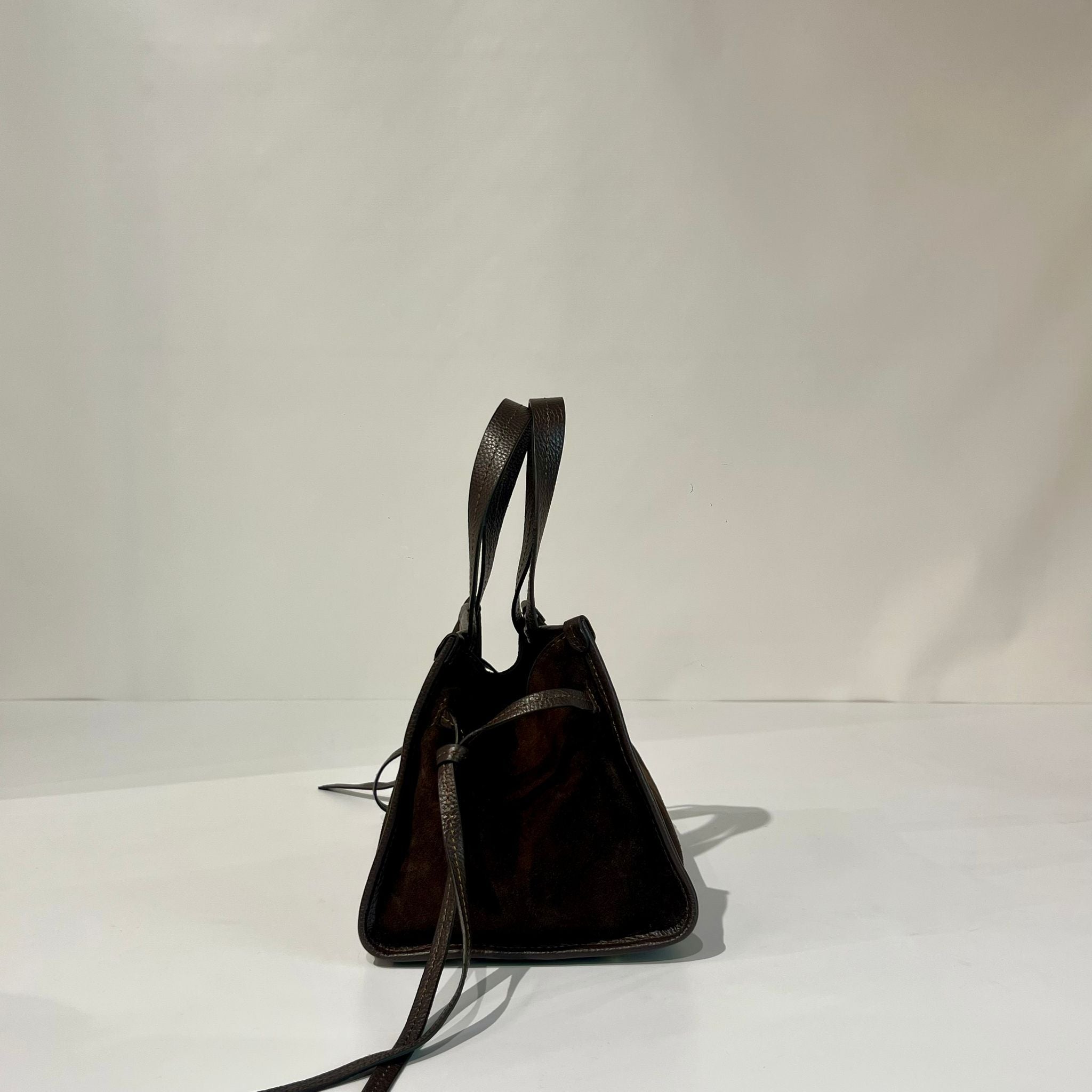W5-1028 DIVA Borsa Suede Chocolate