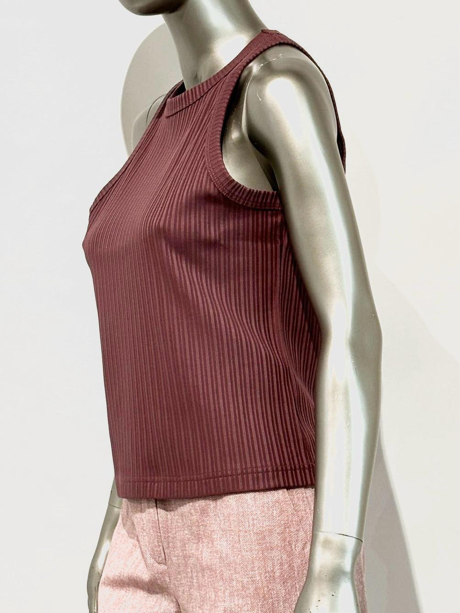 SD5-3446 Canotta a Costine Cropped Bark Woman