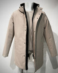 W5-0015 FROST Parka Tech Lungo Cappuccio Beige Man