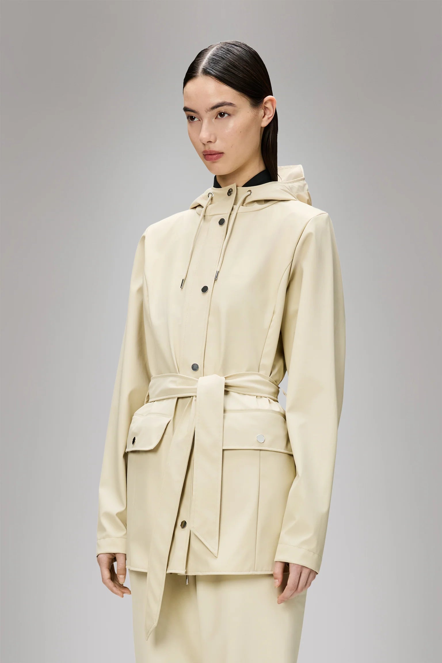 DS5-12100 Curve Jacket Impermeabile Dune Woman