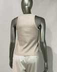 SD5-3446 Canotta a Costine Cropped Coconut Woman