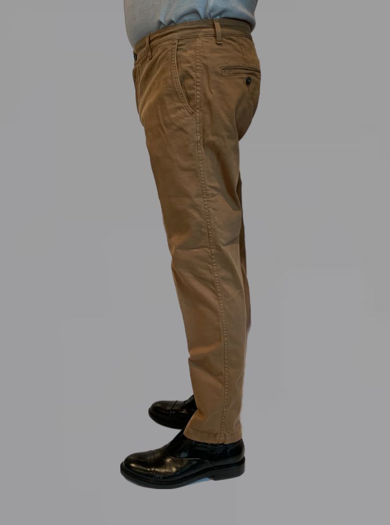 UW4- Pantalone Chino Smart Read Camel Man