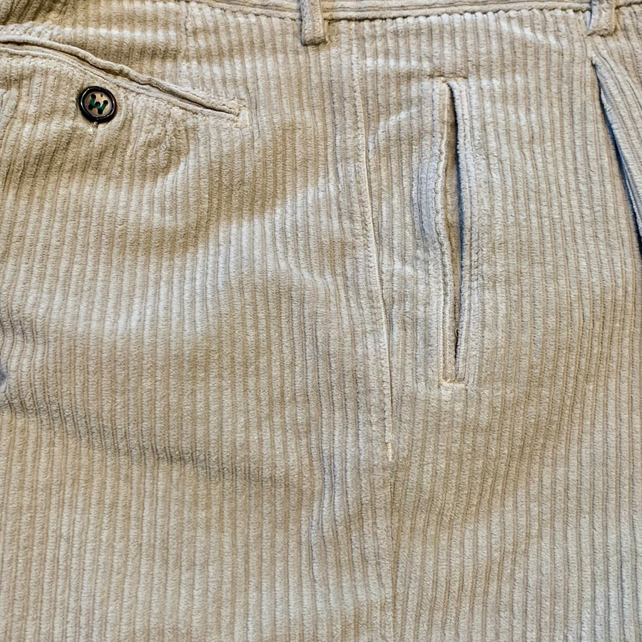 W3-DV0555X Pantalone Retrò Velluto Beige Man