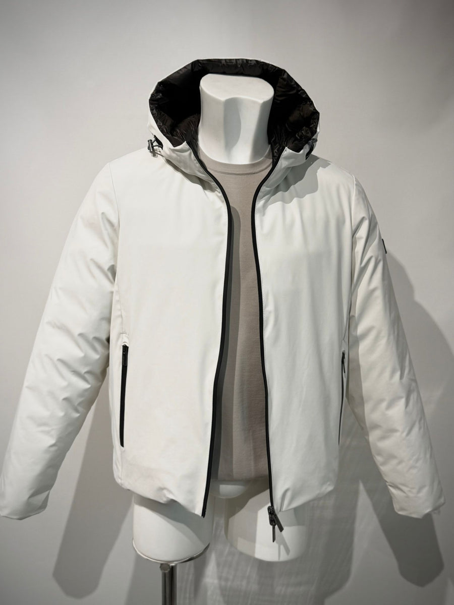 W5-0004 Giubbotto Reversibile Cappuccio Ghiaccio/Nero Man