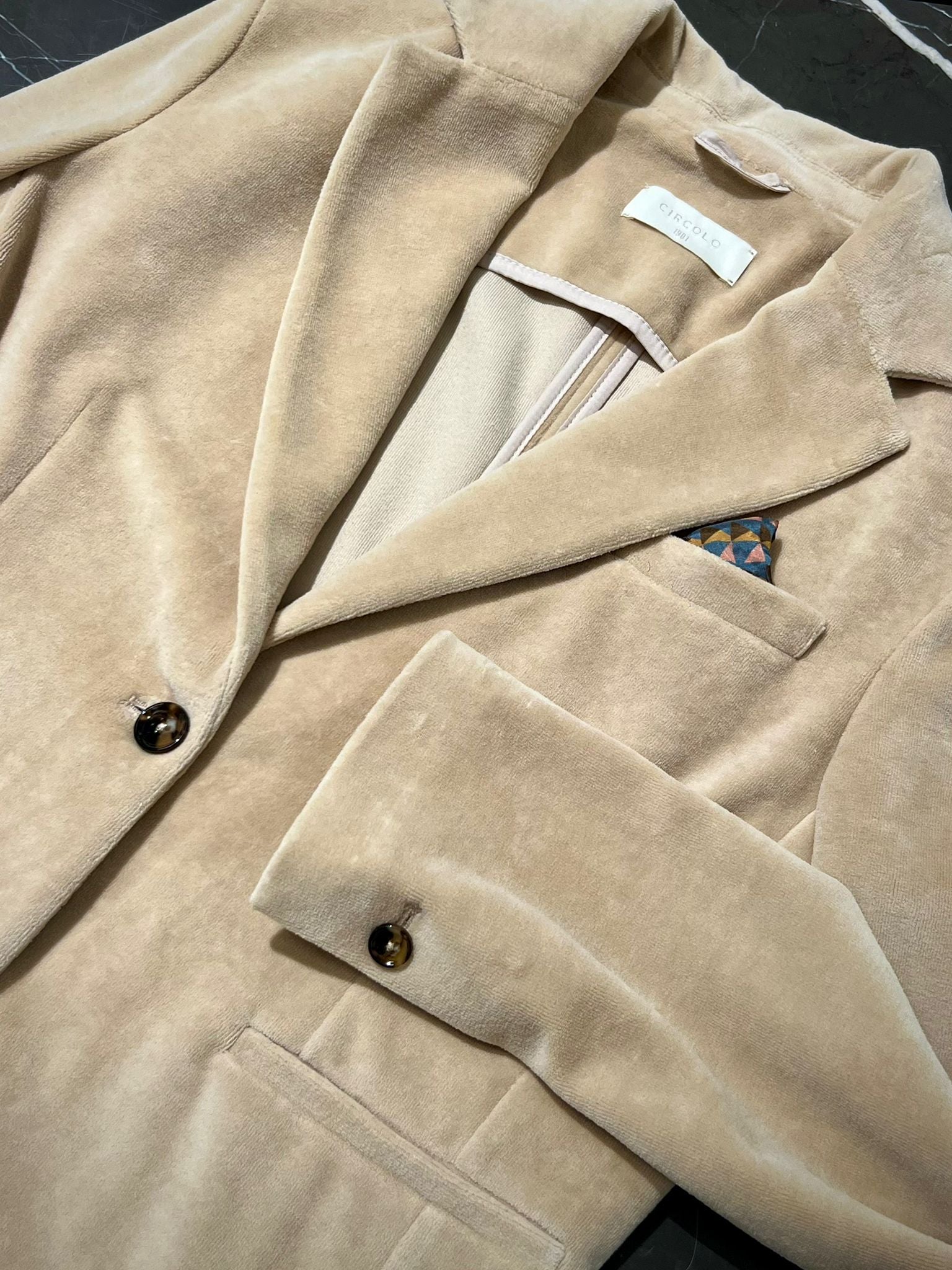 WD4-FD3181 Giacca Slim Velour Calce