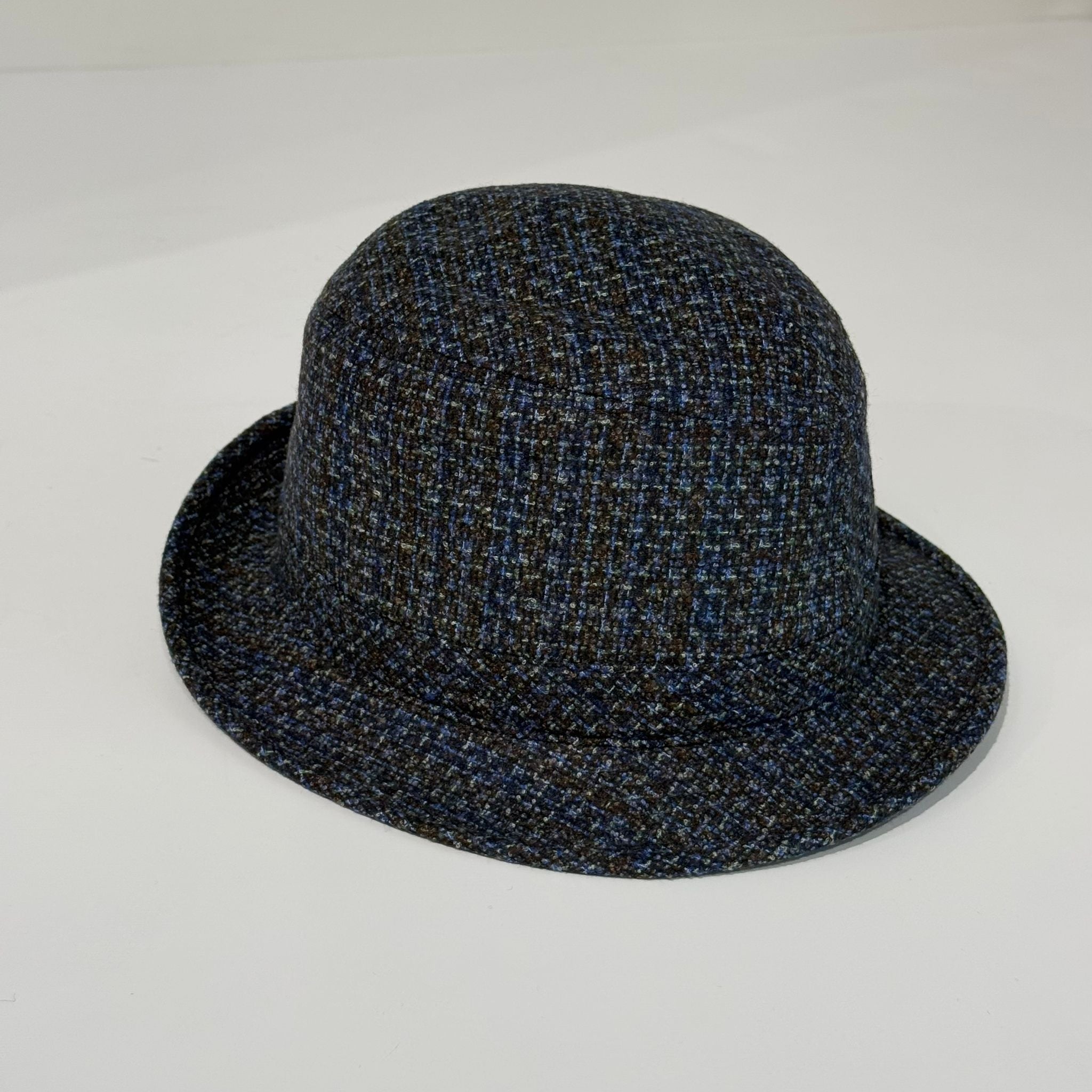 W7-930-945 Cappello Fedora Tesa Piccola Blu