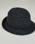 W7-930-945 Cappello Fedora Tesa Piccola Blu