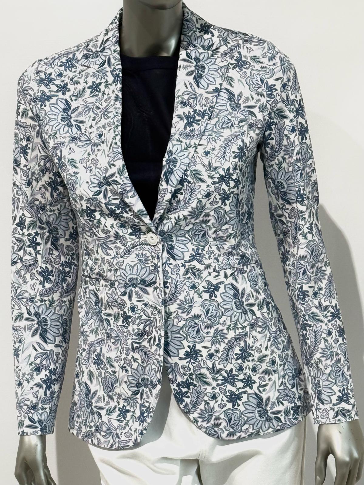 SD5-3523 Giacca Slim Piquet Deep Water Woman