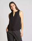 S4-45037 Top in Viscosa Lino Nero