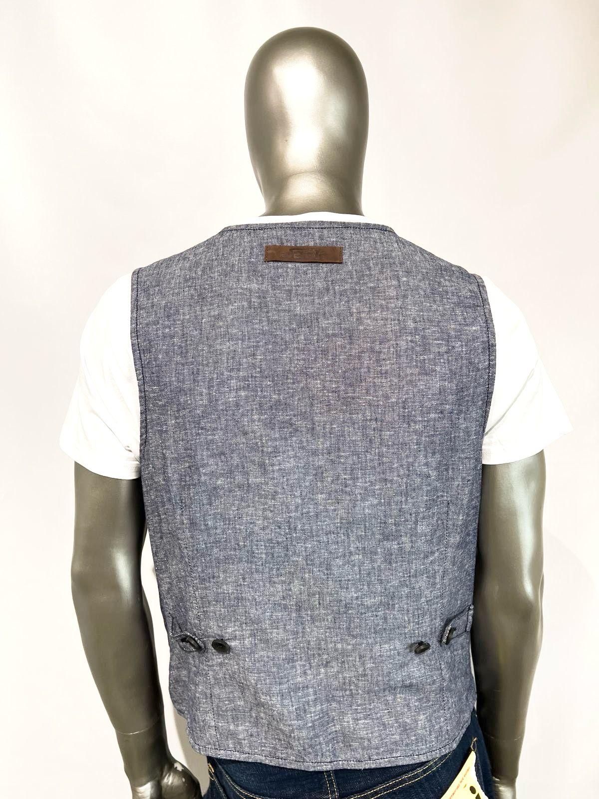 US4-LORRY Gilet Pelle Scamosciata Jungle Green Man