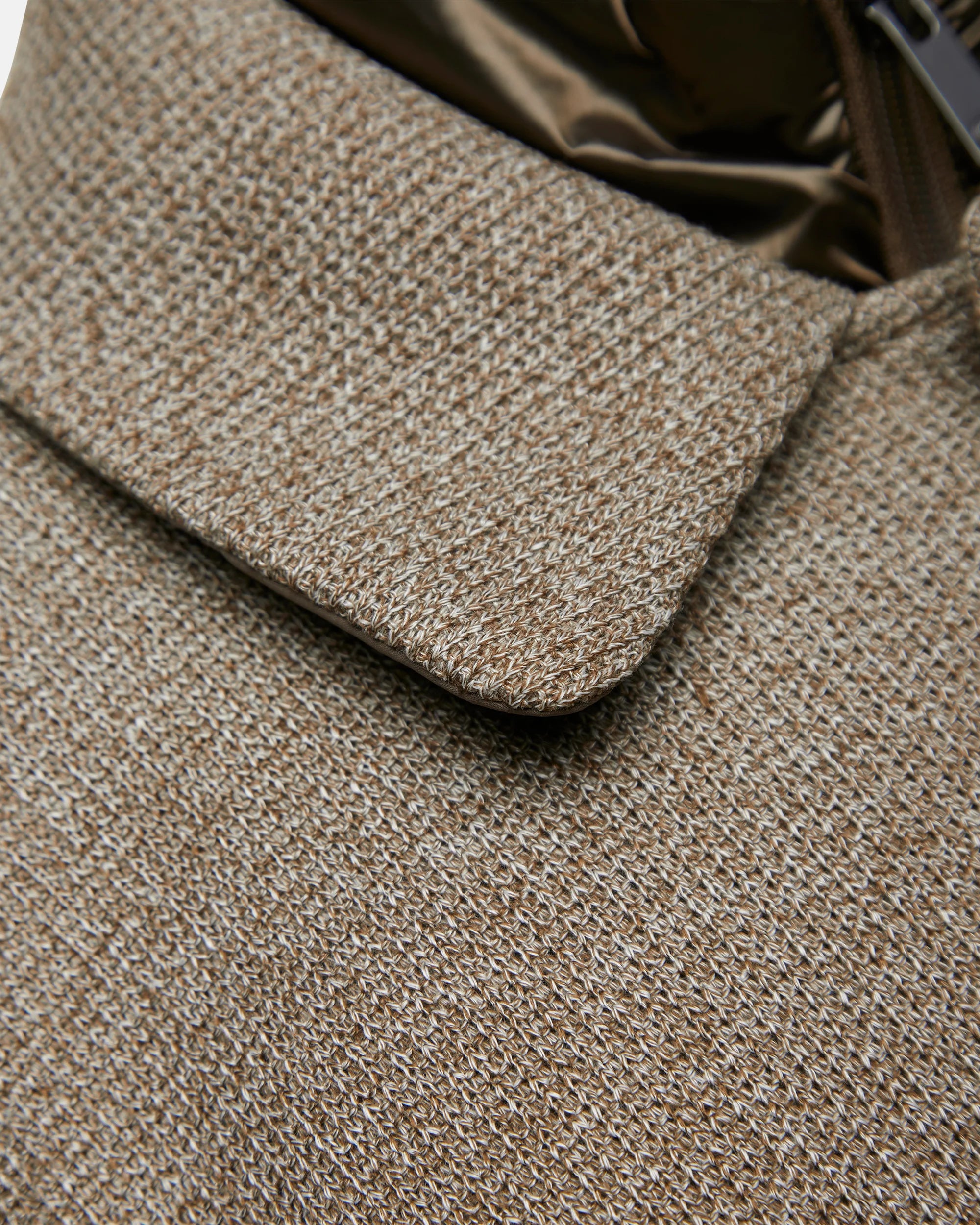 UW6-COAT Cappotto Tricotech Taupe Melange Man
