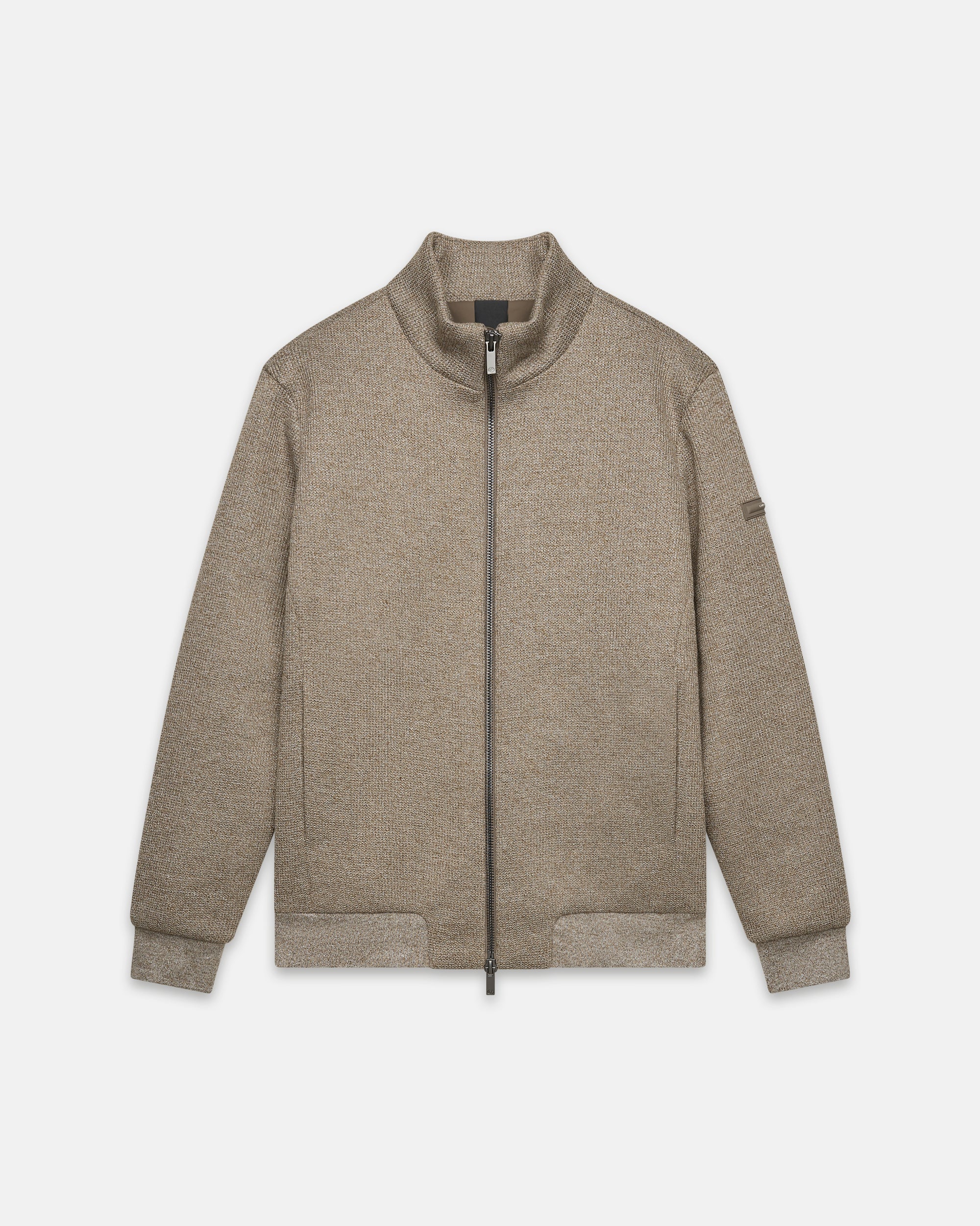 UW5-GENIUS Jacket Full Zip Taupe Melange Man