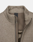UW5-GENIUS Jacket Full Zip Taupe Melange Man