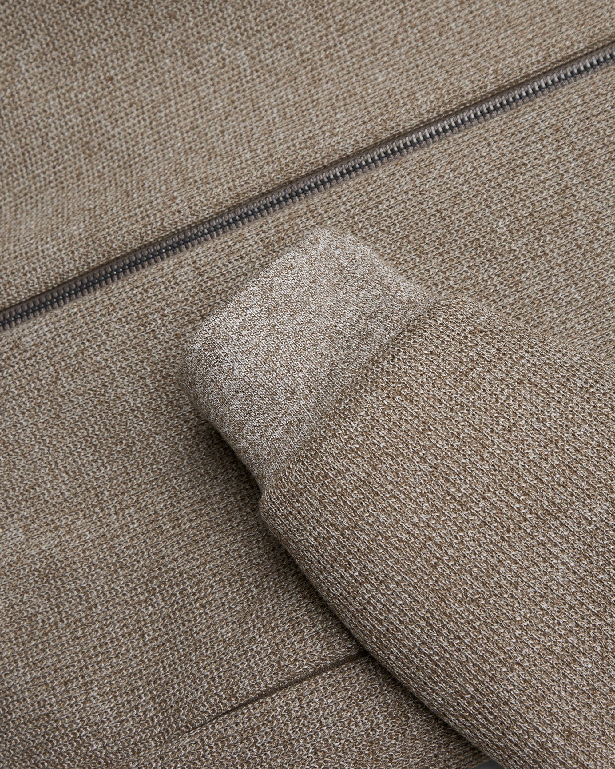 UW5-GENIUS Jacket Full Zip Taupe Melange Man