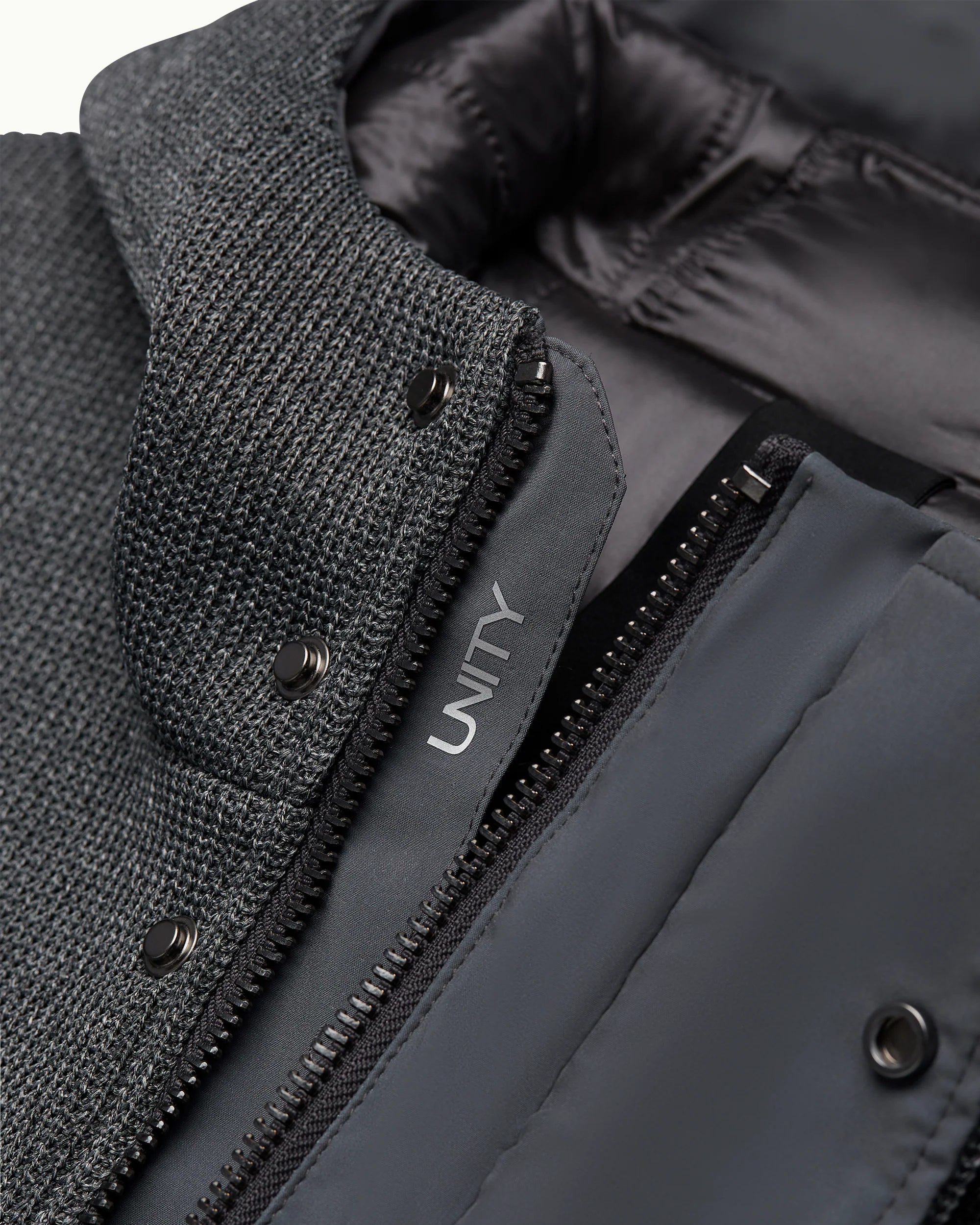 UW6-BREAD Parka Tricotech Grey Melange Man