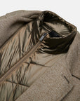 UW6-COAT Cappotto Tricotech Taupe Melange Man