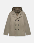 UW6-GRAVITY Caban Tricotech Taupe Melange Man