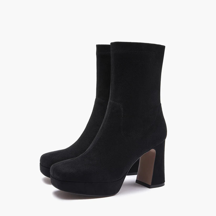 W5-817-15 BELLA Tronchetto Stretch Black