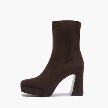 W5-817-15 BELLA Tronchetto Stretch Dark Brown