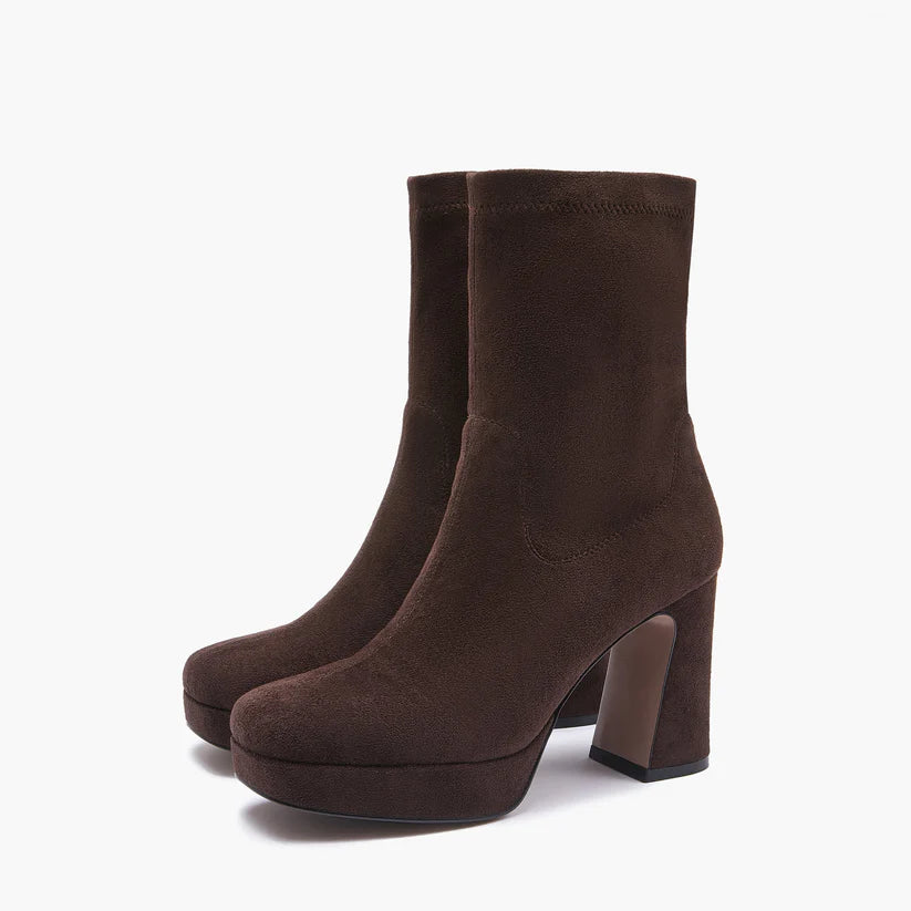 W5-817-15 BELLA Tronchetto Stretch Dark Brown