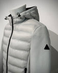 W5-0041 MESH Piumino Ibrido Cappuccio Mastice Man