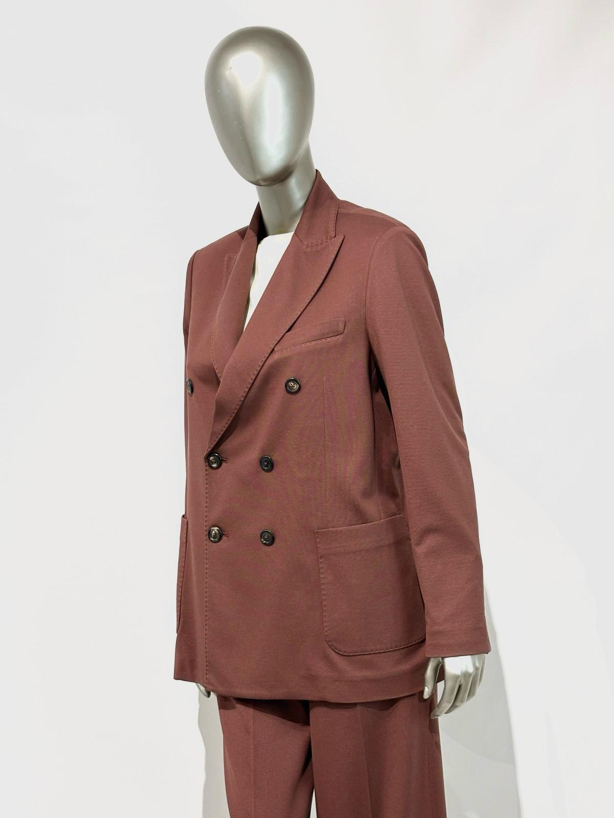 SD5-3395 Giacca Masculine Premium Reddish Brown Woman