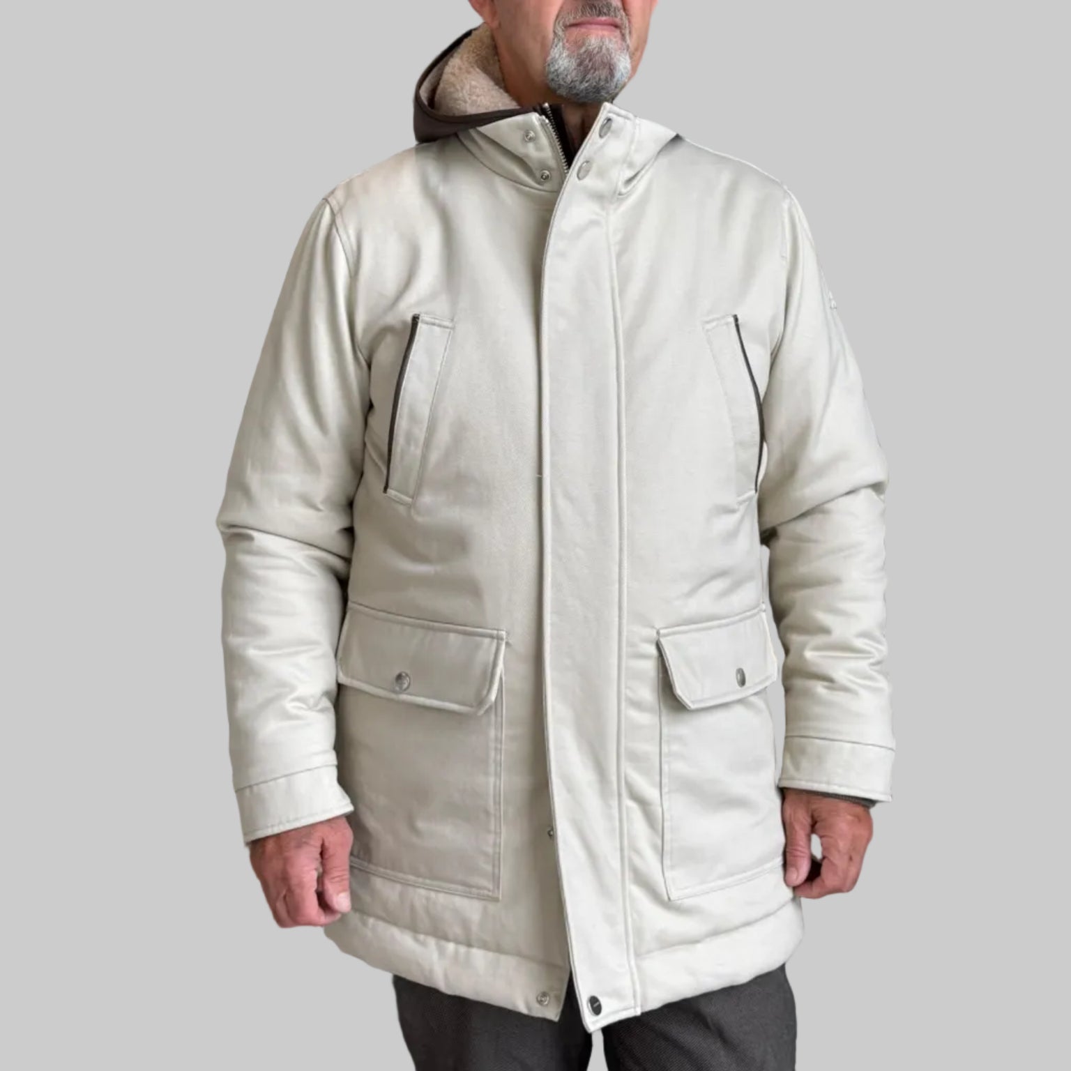 W6-0075 Parka Lungo Perla Man