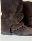 W5-9531 Tronchetto Ghetta Velour Tmoro