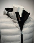 W5-0041 MESH Piumino Ibrido Cappuccio Mastice Man