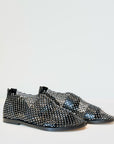 S5-9180 Sandalo Rete Strass Nero