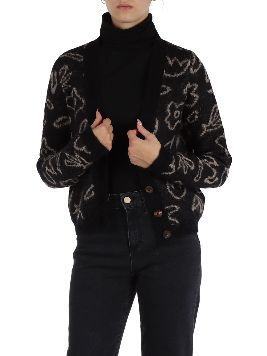 W4-53049 Cardigan Nero Sand