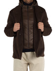 UW4- GRAVITY Caban Tricotech Brown Man