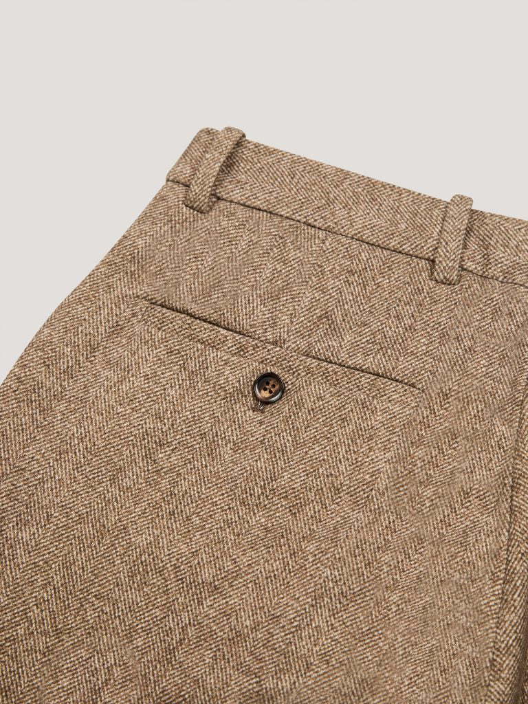 WU4-4570 Pantalone Felpa Spigato Moro Man