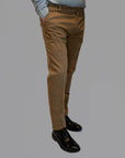 UW4- Pantalone Chino Smart Read Camel Man