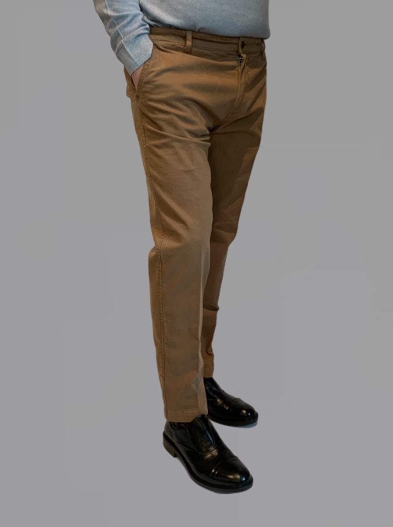 UW4- Pantalone Chino Smart Read Camel Man