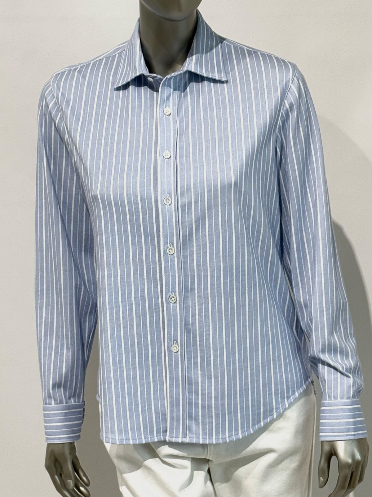 SD5-3463 Camicia a Righe Popeline Hazy Woman