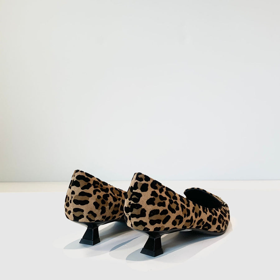 W4-2404 Decollete "Kitten" Leopardo